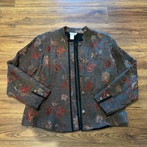 Coldwater Creek Embroidered Jacket Size 12